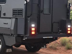 Nilight 5” X 3” Rectangular Trailer Tail Light 4 PCS White Red 24LED Brake Turn Signal Reverse Lights w/Flush Mount Grommets Plugs IP67 Waterproof for 12V Truck ATV UTV Trailer Bus RV Camper