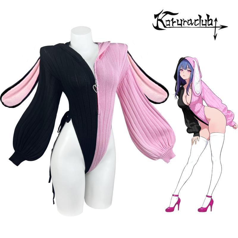 KORURACLUB Cute Knitted Bunny Suit with Fuzzy Rabbit Ears Anime Cosplay Costume Underwear for Women Plus Size Lingerie Fancy Nancy Outfits for Jumpsuit Black Clothes Womenswear Everyday Soft Fabric Love Matching Streetwear Style 2026 Hottest Picks KORURACLUB Cute Knitted Bunny Suit with Fuzzy Rabbit Ears Anime Cosplay Costume Underwear for Women Plus Size Lingerie Fancy Nancy Outfits for Jumpsuit Black Clothes Womenswear Everyday Soft Fabric Love Matching Streetwear Style 2026 Hottest Picks