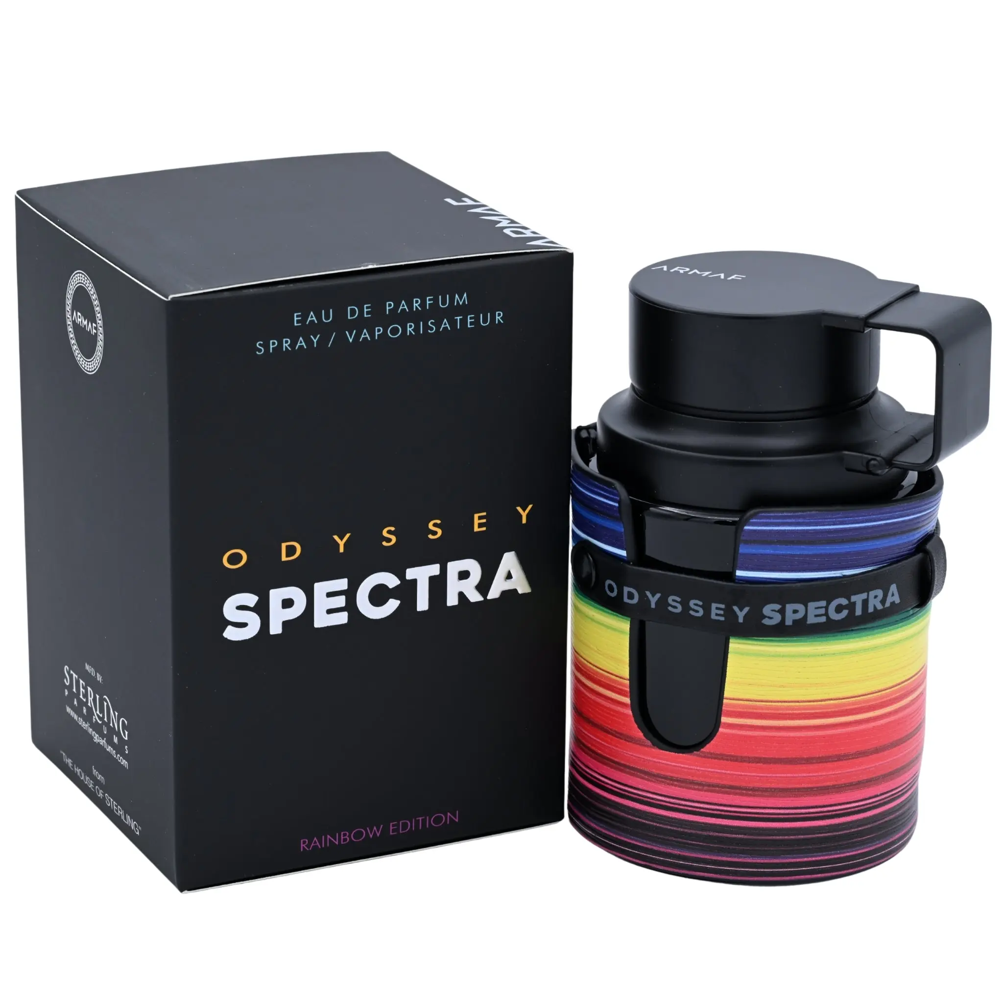 Odyssey Spectra Rainbow Edition EDP Spray, Aromatic Citrusy, Woody & Amber Captivating Fragrance, Unisex Perfume for a Confident Aura, 3.4 oz New Retail Box, Edp Liquid Perfumes, Aromatic Citrusy Scent, 3.4 Fl Oz, Amber Musk Base, Citrus Woody Spicy, Bold