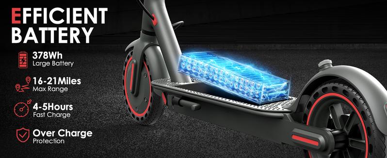 US 350W Powerful Motor Electric Scooter for Adults,  Long Range 14 Miles,Max.speed 19Mph,3-speed adjustable fun sports scooter, 36V 7.8Ah Battery Portable Folding Commuting E-Scooter with App Control