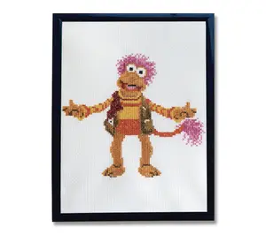 Spot Colors Fraggle Rock Gobo Fraggle Counted Cross Stitch Kit