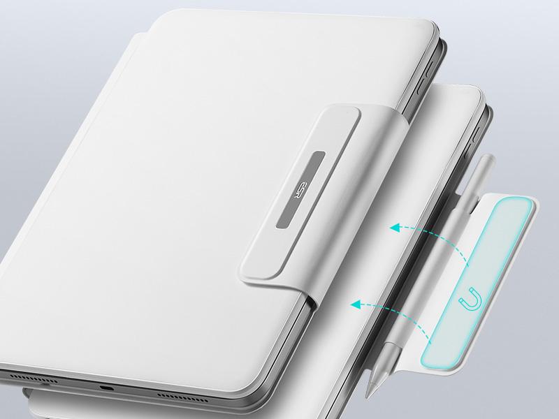 ESR Floating Keyboard Case for iPad Air 11/13 inch, iPad A16/10th Gen Keyboard,Easy-Set Floating Cantilever Stand,Precision Multi-Touch Trackpad, Backlit Keys,Adjustable Viewing Angle