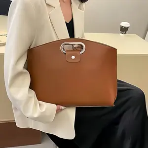 SSYERT 2 in 1 Leather Laptop Tote Bag 14 & 16 inches for Women with Clutch Inner liner bag, Waterproof Leather for Laptops and iPad Cases, Work Tote Bag Purses for Women, Computer bag for Work, Office, Casual