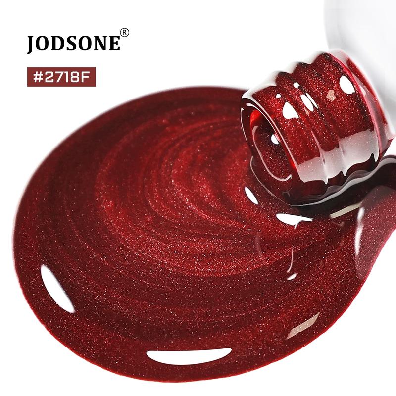 JODSONE 16.5ml Burgundy Red Cat Eye Gel Polish | Glitter Magnetic Reflective Translucent UV Cure Home/Salon