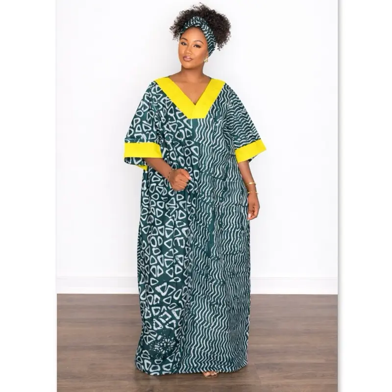 Adire Kampala Bubu Dress with Headwrap African bubu dress. Rich Aunty Style - TikTok Shop Adire Kampala Bubu Dress with Headwrap African bubu dress. Rich Aunty Style - TikTok Shop