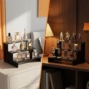 1 Rack, All Uses! Store & display skincare, figurines, blind boxes, and desserts all in one spot  Instantly tidy up your desk! This multi-tier shelf organizes and showcases everything—the ultimate all-purpose storage rack