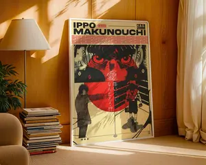 Hajime No Ippo Anime Poster Minimalist Manga Art Print( Unframed - Print Only )