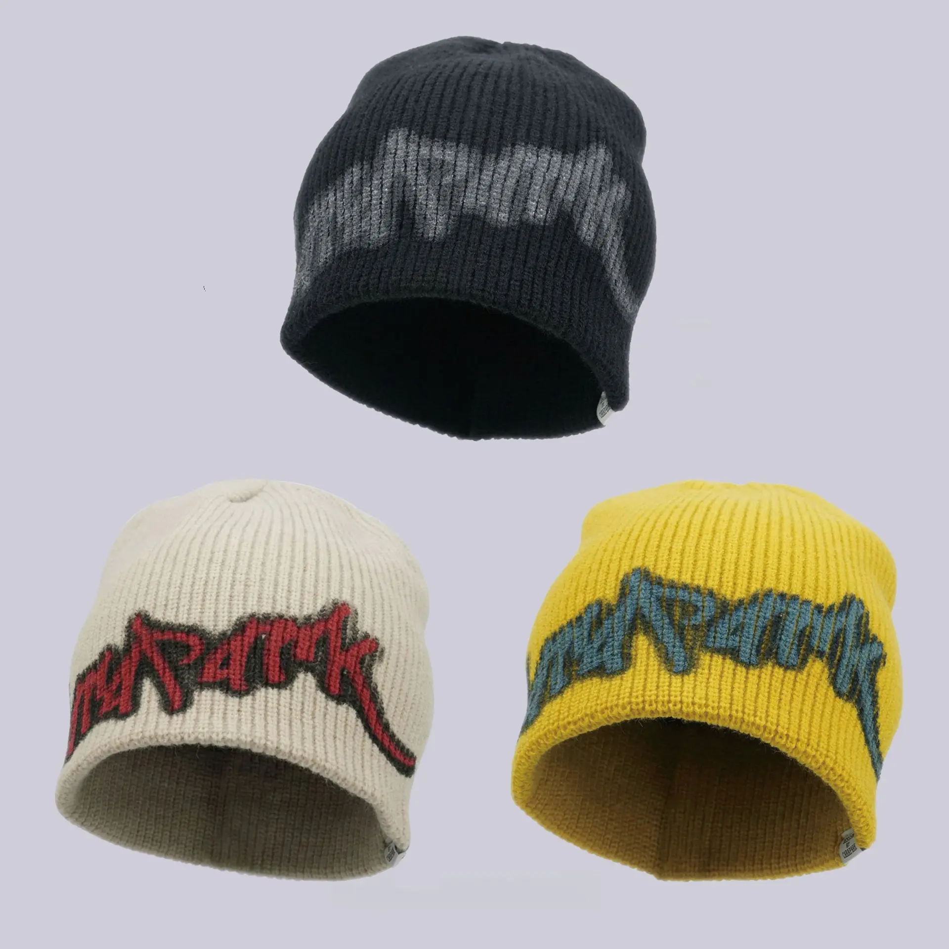 Autumn Winter Knitted Hat Street Hip Hop Letter Graffiti Unisex Couple Style Valentine's Day Gift Warm Casual Versatile for Cycling Skiing Cool Hats Knitting Warm Hat Graphic Hats Fashionable Hats