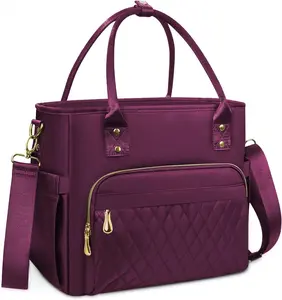 Lunch Bag Lunch Box Women - Leakproof Insulated Lunch Cooler Bag for Women - Large Lunch Tote Bags Adults, Purple