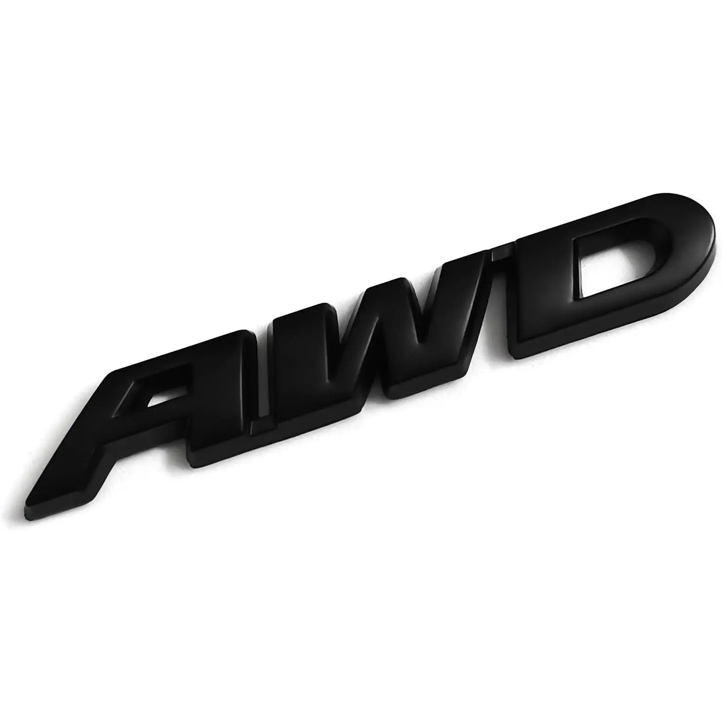2 Pcs Black Metal AWD Logo Sticker Badge - No Extra Accessories, for Vehicle Car Trunk, Side Fenders Decor, Sticker Deco, Vehicles