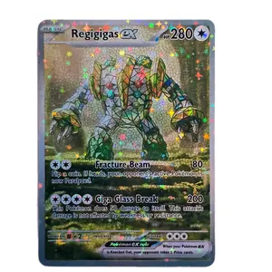 Custom Regigigas ex Stained Glass Art Card – Starry Holo Rare – Fan Art TCG