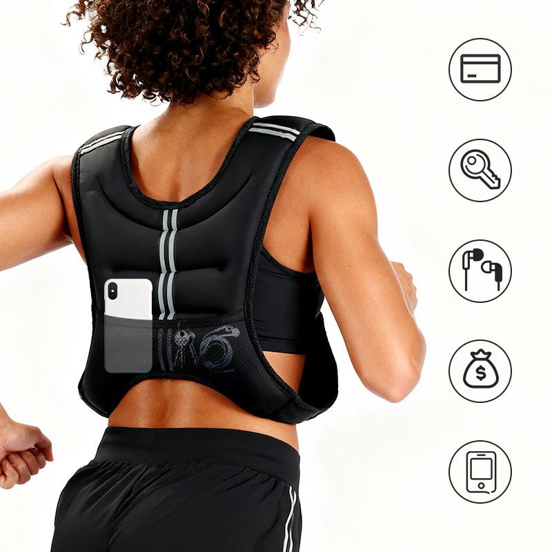 12lbs Weighted Vest with Single Button, Adjustable Reflective Straps, Iron Pellet Filled for Women/Men, Walking, Training, Running, Glute Workout, Fitness Belt 12lbs Weighted Vest with Single Button, Adjustable Reflective Straps, Iron Pellet Filled for Women/Men, Walking, Training, Running, Glute Workout, Fitness Belt