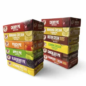 JJ's Bakery Glazed Pie Ultimate Cream & Fruit Variety Pack 4 Oz Individually Boxed | Pack of 12