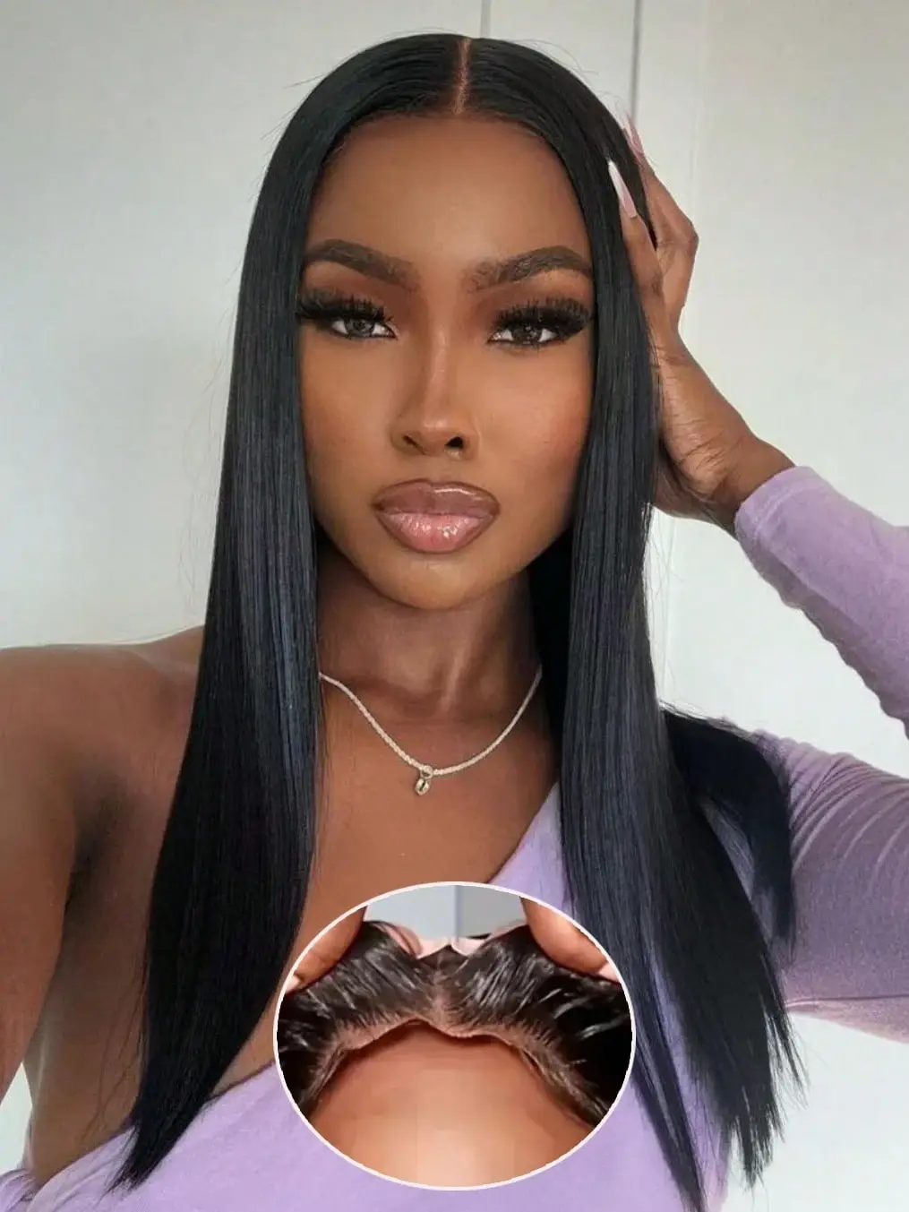 Glueless Wigs Human Hair Pre Plucked Pre Cut Easy To Straight 6x4 5x5 Lace Closure Wigs for Black Women Upgraded No Glue Wig for Beginners
