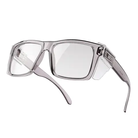 BingKing Z87 Photochromic Safety Glasses for Men & Women, UV400 Work Glasses with Removable Side Shields, Indoor Outdoor Protective Eyewear