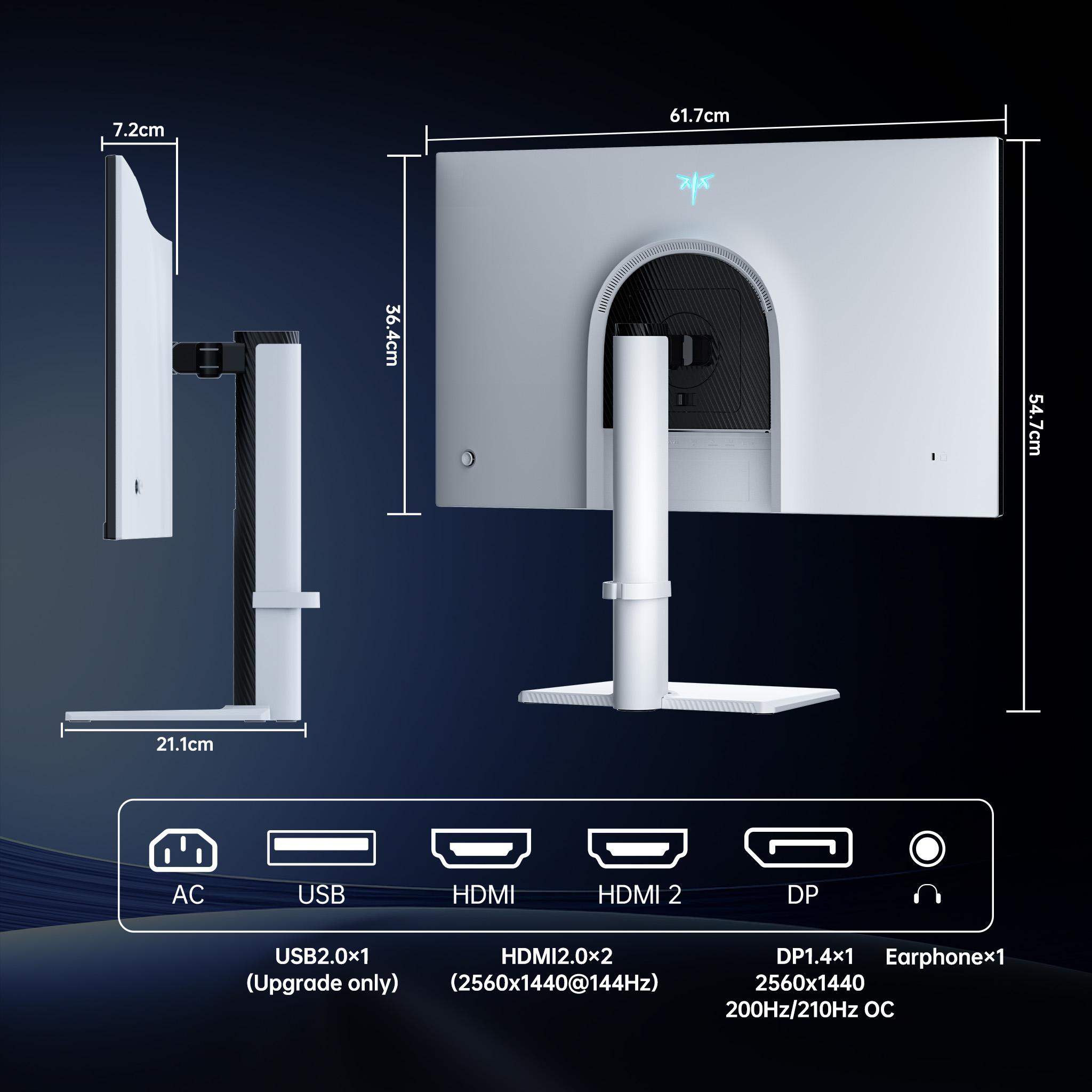 KTC Mini LED 27" 200Hz 2K HDR1000 Gaming Monitor | M27T6S