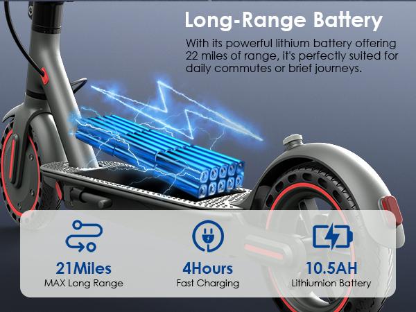 [New Year Gifts] Foldable Electric Scooter for Adults & Teens– 350W Motor Battery,19 MPH Max Speed, 20/30 Max Range, Foldable E-Scooter with App Control & Disc Braking System for Smart APP Contro Powerful Folding