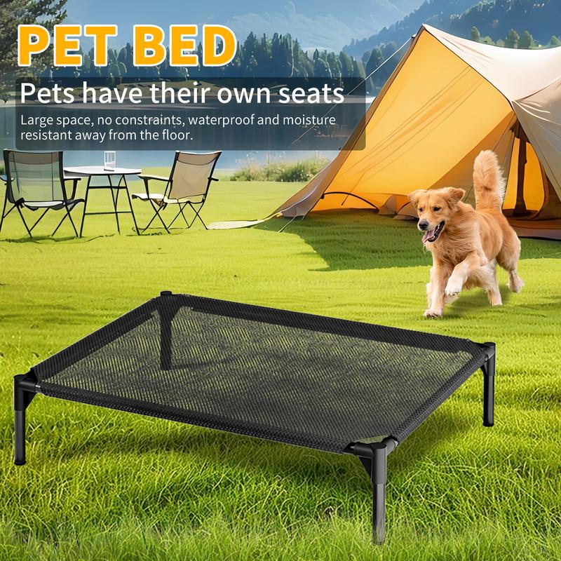 All-Season Elevated Military Dog Bed - Washable, Cooling & Warm, Portable Cot for Large Breeds (Golden Retriever), Cats and Small/Medium Dogs