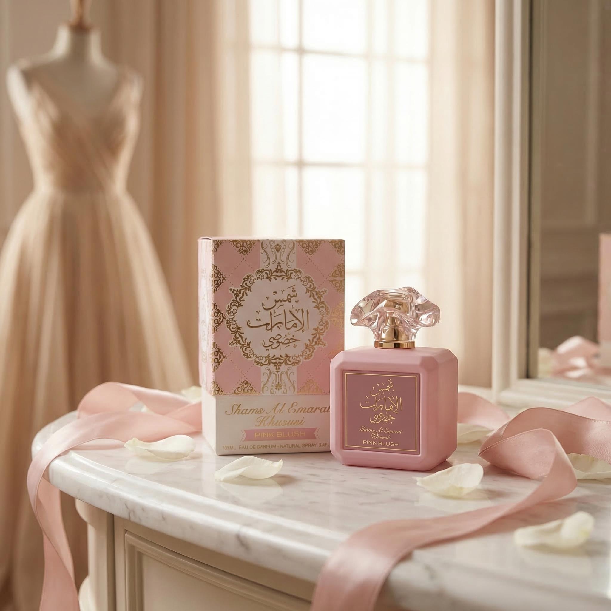 Pink Blush Shams Al Emarat Eau de Parfum 100ml (3.4 oz) by Ard Al Zaafaran – Pink Perfume, Women’s Perfume, Long Lasting Fragrance