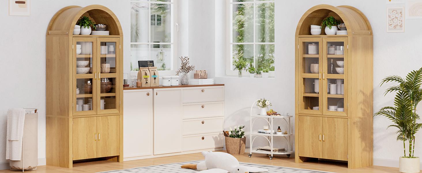 Oneinmil 71" Tall Arched Kitchen Pantry Modern Farmhouse Wood Storage Cabinets Versatile Cupboard for Dining Room & Kitchen Wood bedroom closet nursery duck. Oneinmil 71" Tall Arched Kitchen Pantry Modern Farmhouse Wood Storage Cabinets Versatile Cupboard for Dining Room & Kitchen Wood bedroom closet nursery duck.