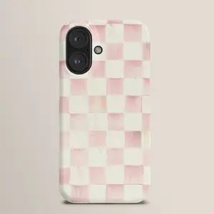 Society6 x Mackenzie Childs Rosy Check iPhone Case