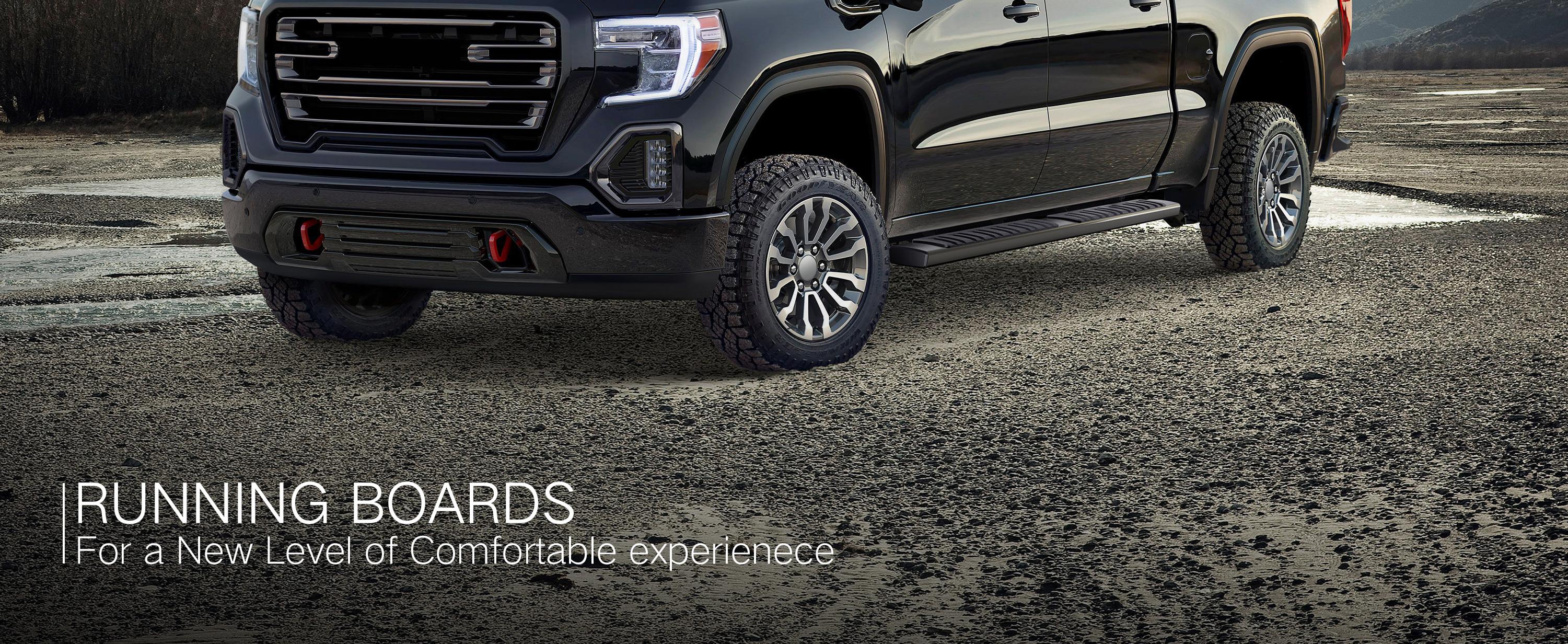 6.5" Running Boards Compatible with 2007-2018 Silverdo & Sierra 1500/2007-2019 Silverdo & Sierra 2500 3500 Crew Cab - Side Step Rails Nerf Bars Aluminum Alloy for Vehicle 4 Full Size Doors