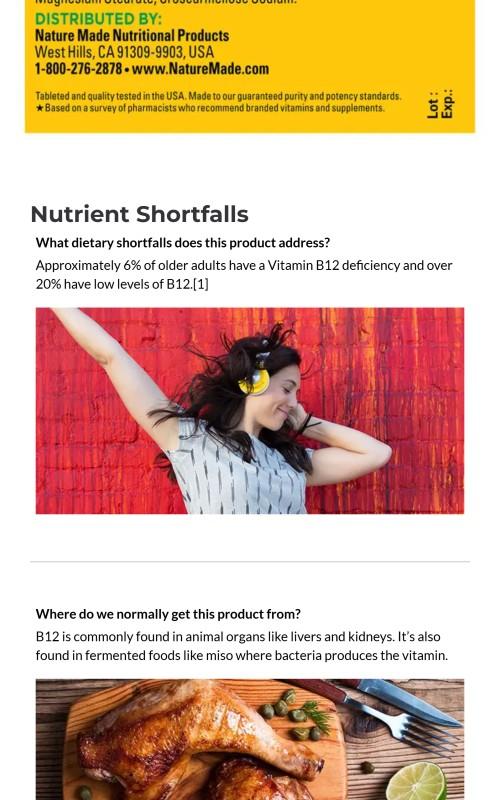 Vitamin B12 Time Release 1000 mcg Tablets