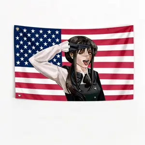 War Devil / Yoru Chainsaw Man anime banner, outdoor decorative flag, garage flag, tapestry.