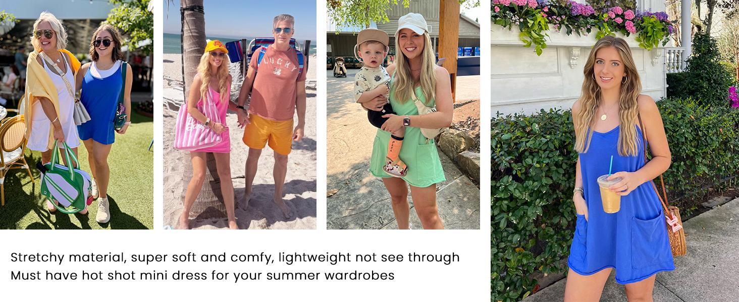 Mundoven Women's Athletic Sleeveless Mini Dress with Built-in Shorts Summer V Neck Spaghetti Strap Short Spring Tennis Dress with Pockets Mundoven Women's Athletic Sleeveless Mini Dress with Built-in Shorts Summer V Neck Spaghetti Strap Short Spring Tennis Dress with Pockets