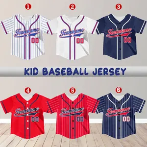 Personalized Name And Number Baseball Jersey, Custom Kid Youth Baseball Jersey Shirt, Baseball Jersey Uniform For Baseball Fans Lovers