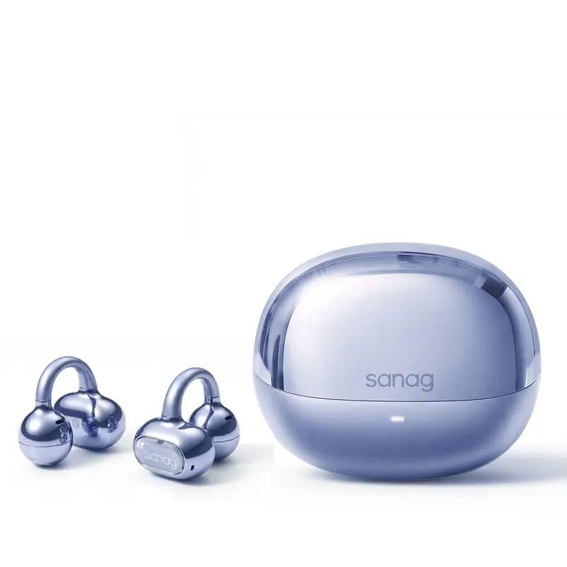 Sanag S8S Ultra Open-Ear Clip Earbuds | AI Real-Time Translation