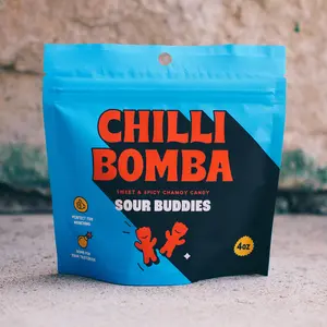 Chilli Bomba Sour Buddies Chili Chamoy Candy 4oz Bag