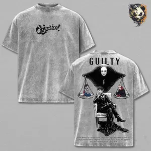 Hiromi Higuruma Washed Tee – Jujutsu Kaisen Washed Anime Manga T-Shirt, Minimal Judgeman Domain Graphic Tee, Unisex Oversized Streetwear Shirt, Dark Sorcerer Anime Aesthetic Tee, Gift for JJK Fans