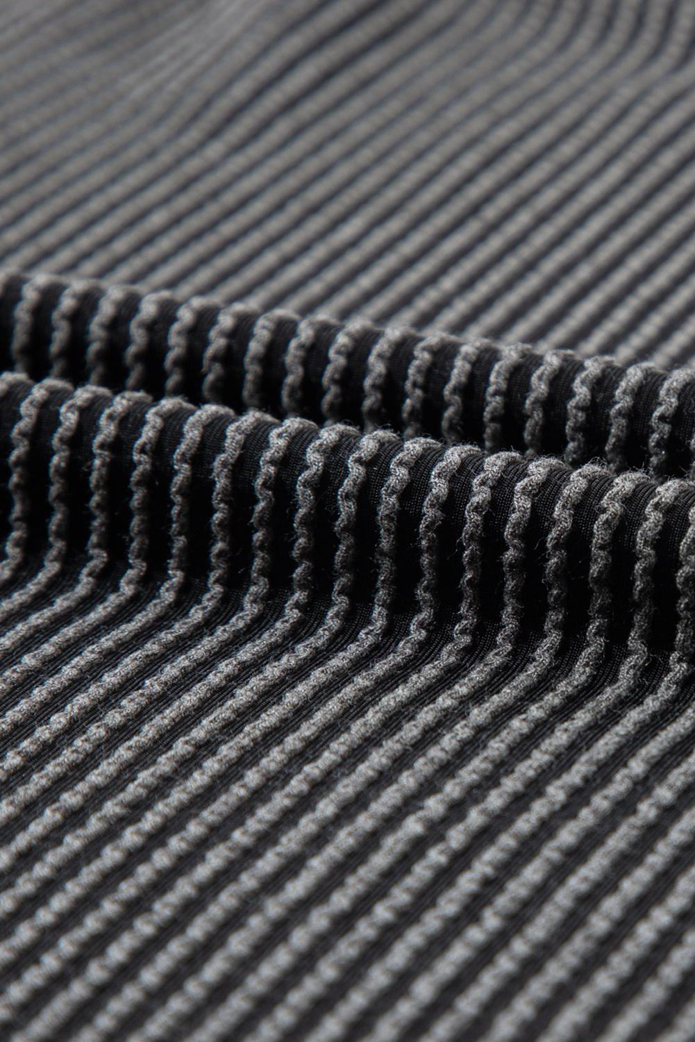 Mntaor Women's 2 Piece Sets Ribbed Textured Knit Casual Short Sleeve Top and Shorts Set