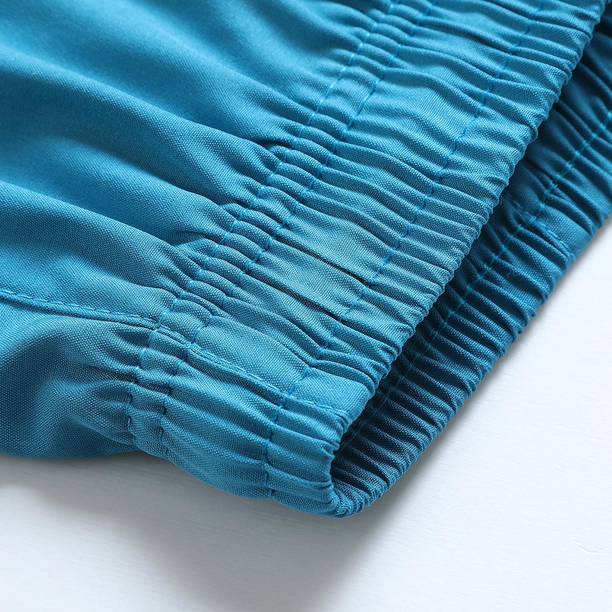 Women’s casual athletic pants, faux two-piece design, solid color, with inner lining, elastic drawstring waistband, suitable for outdoor fitness, running, sports, and casual wear; women’s shorts