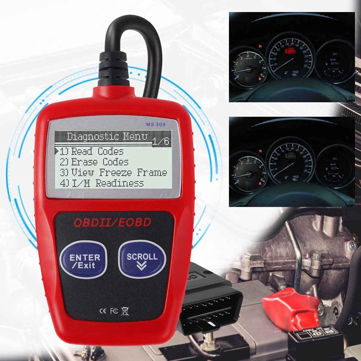 OBD Car Scanner,, MS309 Code Reader OBD2 Scanner Car Inspection Engine Troubleshooting Tool