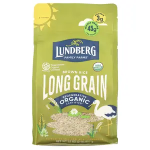 Lundberg Organic Brown Rice, Long Grain, 32 oz (907 g)