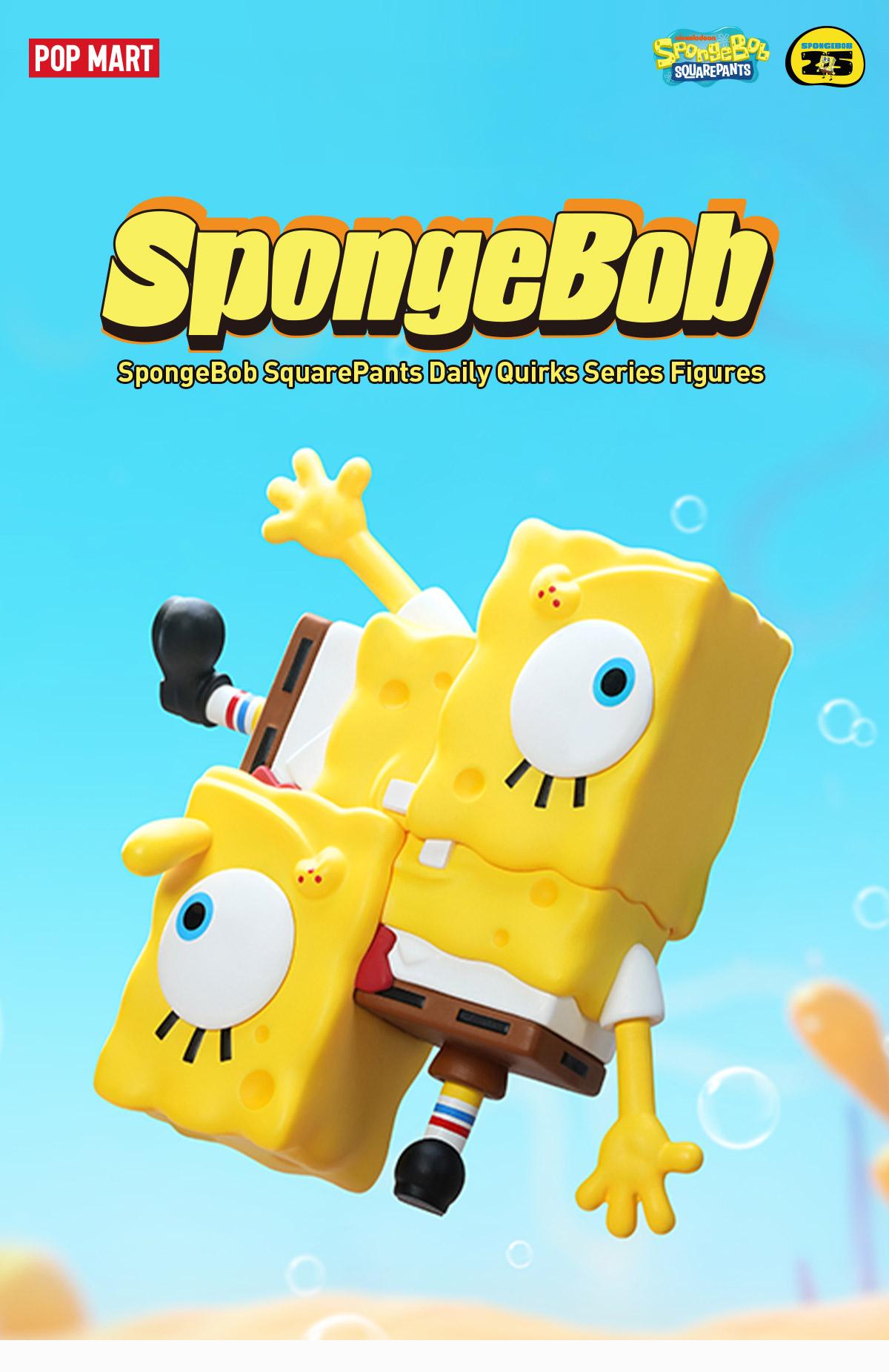 POP MART SpongeBob SquarePants Daily Quirks Series Figures, Blind Box, Mystery Box