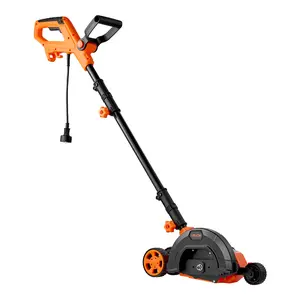 VEVOR Lawn Edger, 8-inch Blade Length, 12 Amp Electric Edger Lawn Tool, 4000 RPM, with 3-Position Blade Depth, 65 Mn, Pivoting Handle, Dual Wheels, for Lawns, Driveways, Yards, and Sidewalk Edges