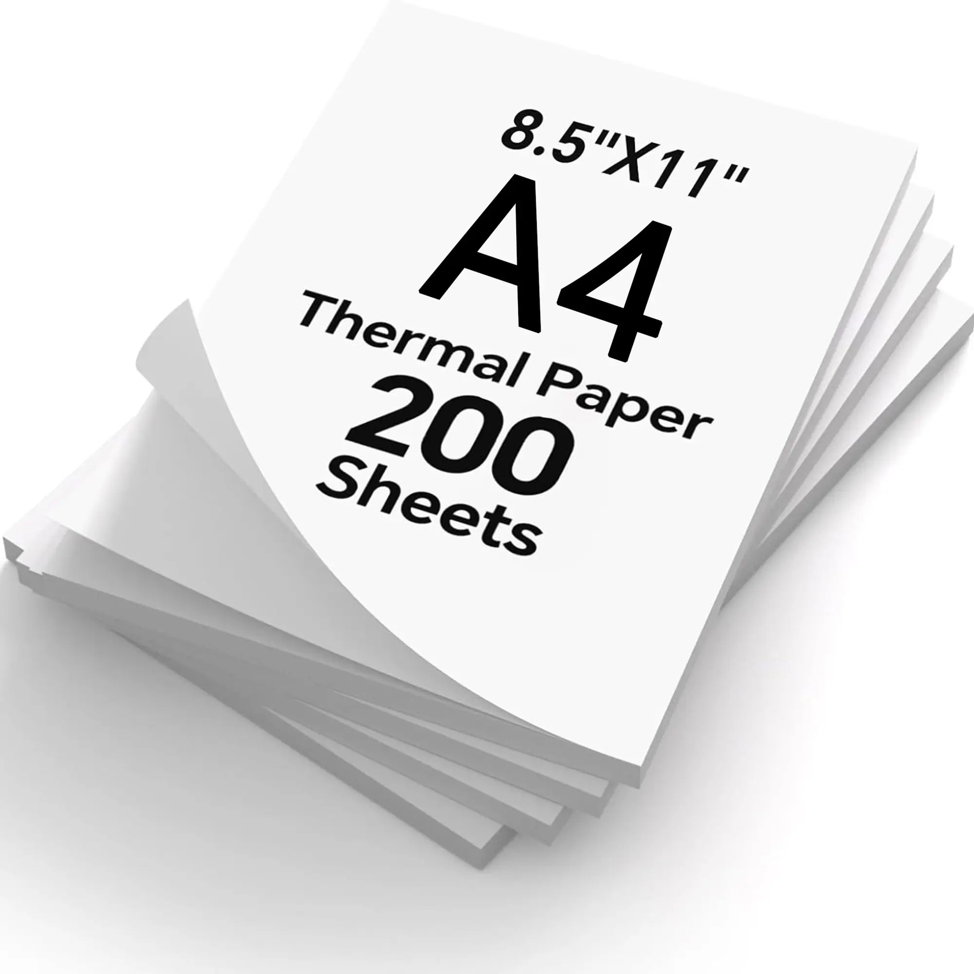 100/200 Sheets A4 Thermal Paper for Portable Printers, Foldable Print Paper for Home, Office & Study Use, Stationery Supplies with Foldable Design, Student Essentials
