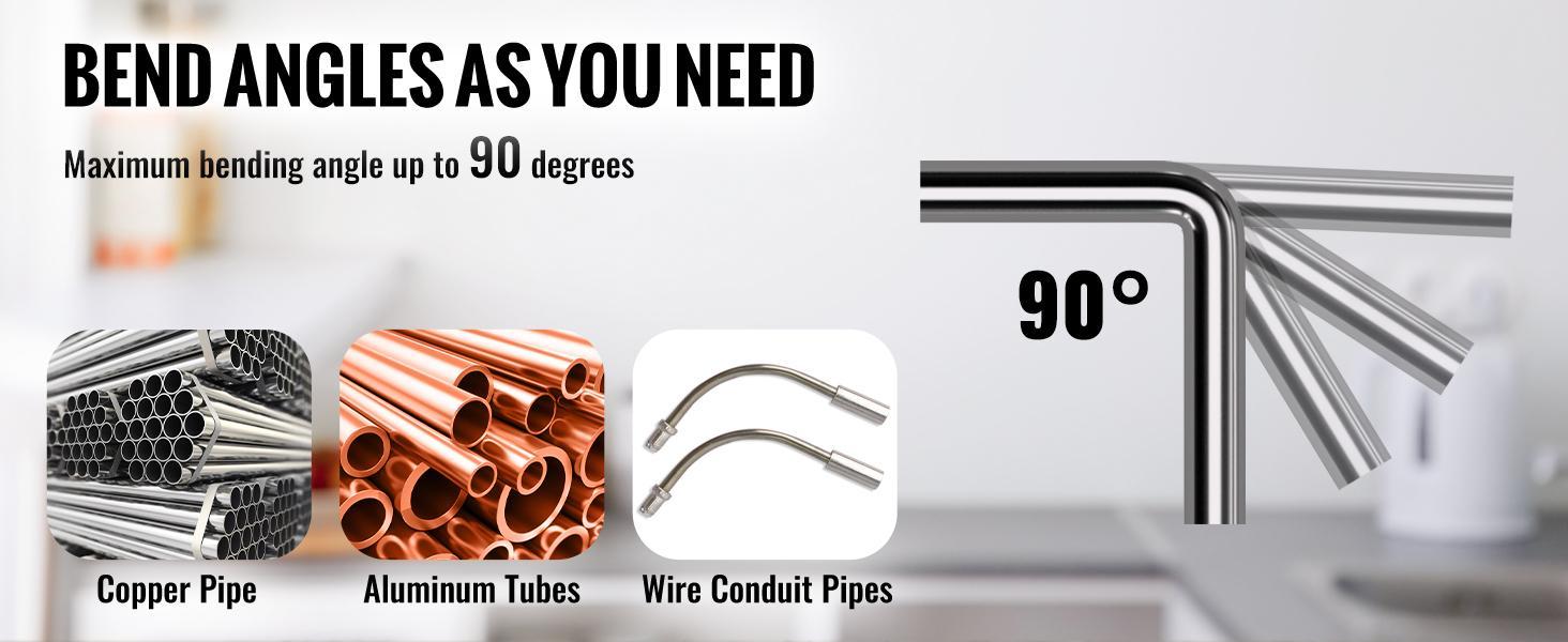 VEVOR Pipe Tube Bender, 1/4"-7/8" O.D. Ratcheting Tubing Bender, 90° Forward/Reverse Pipes Bending Tools with 7 Dies and Pipe Cutter for HVAC Air Conditioning Refrigerator Repair VEVOR Pipe Tube Bender, 1/4"-7/8" O.D. Ratcheting Tubing Bender, 90° Forward/Reverse Pipes Bending Tools with 7 Dies and Pipe Cutter for HVAC Air Conditioning Refrigerator Repair