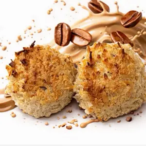 Cocada capuchina coconut with coffee cream Cocada capuchina coconut with coffee cream