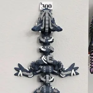 Giant over 5 foot 3d printed full detail steampunk.