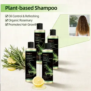 organic rosemary hair growth shampoo, natural rosemary,Plant-based Shampoo for Oil Control, Nourishment, Moisturization, Repair, Volume, and Refreshing Feeling Cleanser Conditioner