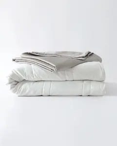 12lb Weighted Throw Blanket + Cotton Duvet Cover