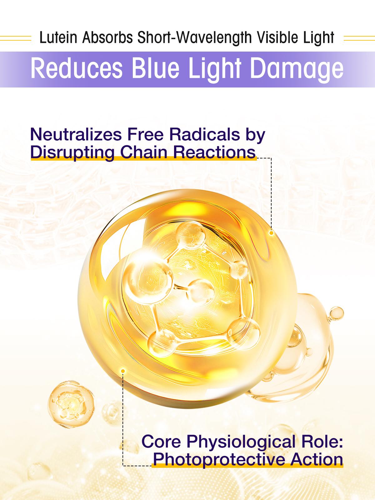 Tyillo Blueberry Lutein Ester Complex Tablets,tosupport eye health,Nutrition & Weliness,Relieve eye discomfort,Protecting eye health,Moisturize Eyes,preservation of eyesight,Suitable for teachers and white-collar workers-60 Tablets.