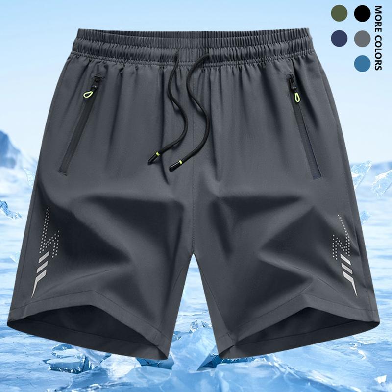 3pcs Men's Lightweight Casual Shorts - Elastic Waist with Adjustable Drawstring, Side Pockets, Breathable Fabric for Basketball, Running, Beach & Outdoor Sports - Athletic Shorts, Workout Gear, Regular Fit, Comfortable Fit, Gym Enthusiasts