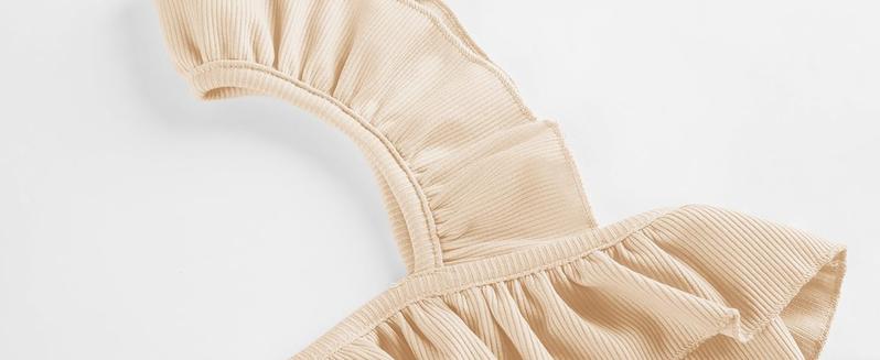 Imily Bela Womens Cute Sleeveless Tank Tops Ruffle Strap Square Neck Blouse Solid Color Knitted Camisole