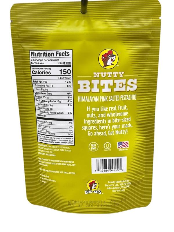 Buc-ee’s Nutty Bites Butter Toffee Peacan and Himalayan Pink Salted Pistachio