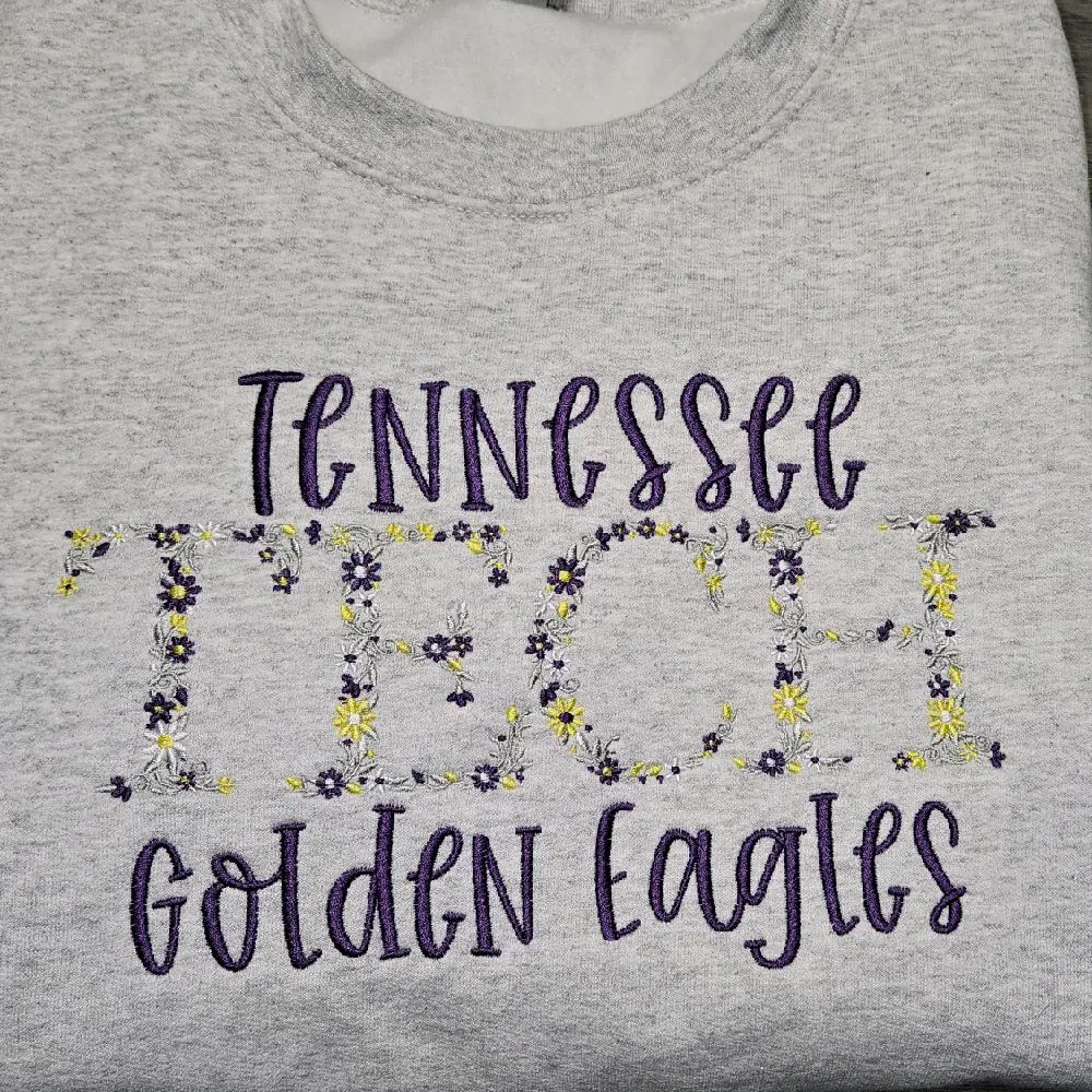 Floral Tennessee tech golden eagles sweatshirt